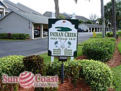 Indian Creek Golf Villas Community Sign